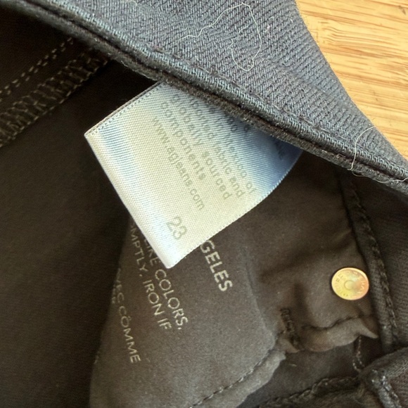 AG Adriano Goldschmied Black Straight Leg Jeans - Picture 3 of 5